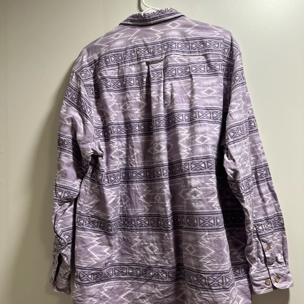 Cabela's Women's Lavender Geometric Shirt Jacket - Image 5