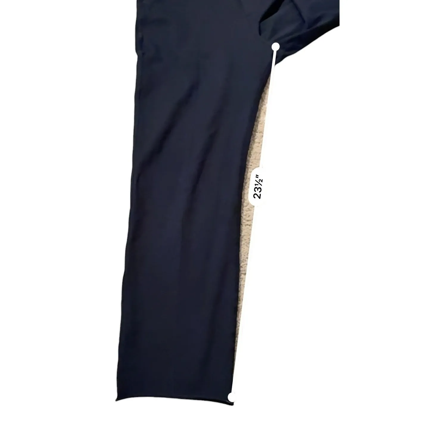 Frank & Eileen Murphy Cropped Trouser Pants Size Medium Navy Stretch Slim Fit - Image 10