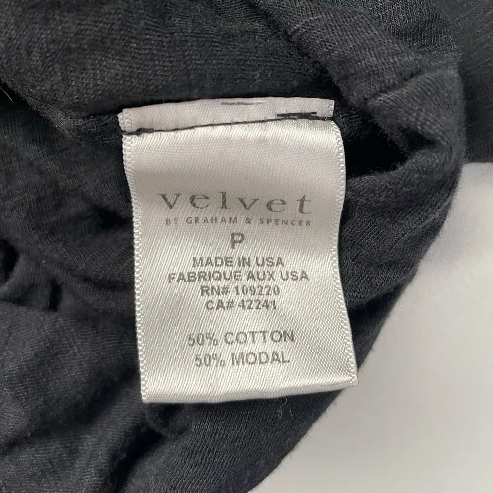 Velvet by Graham & Spencer Freeda Long Sleeve Ruched Dress in Black Size XS or P - Image 5