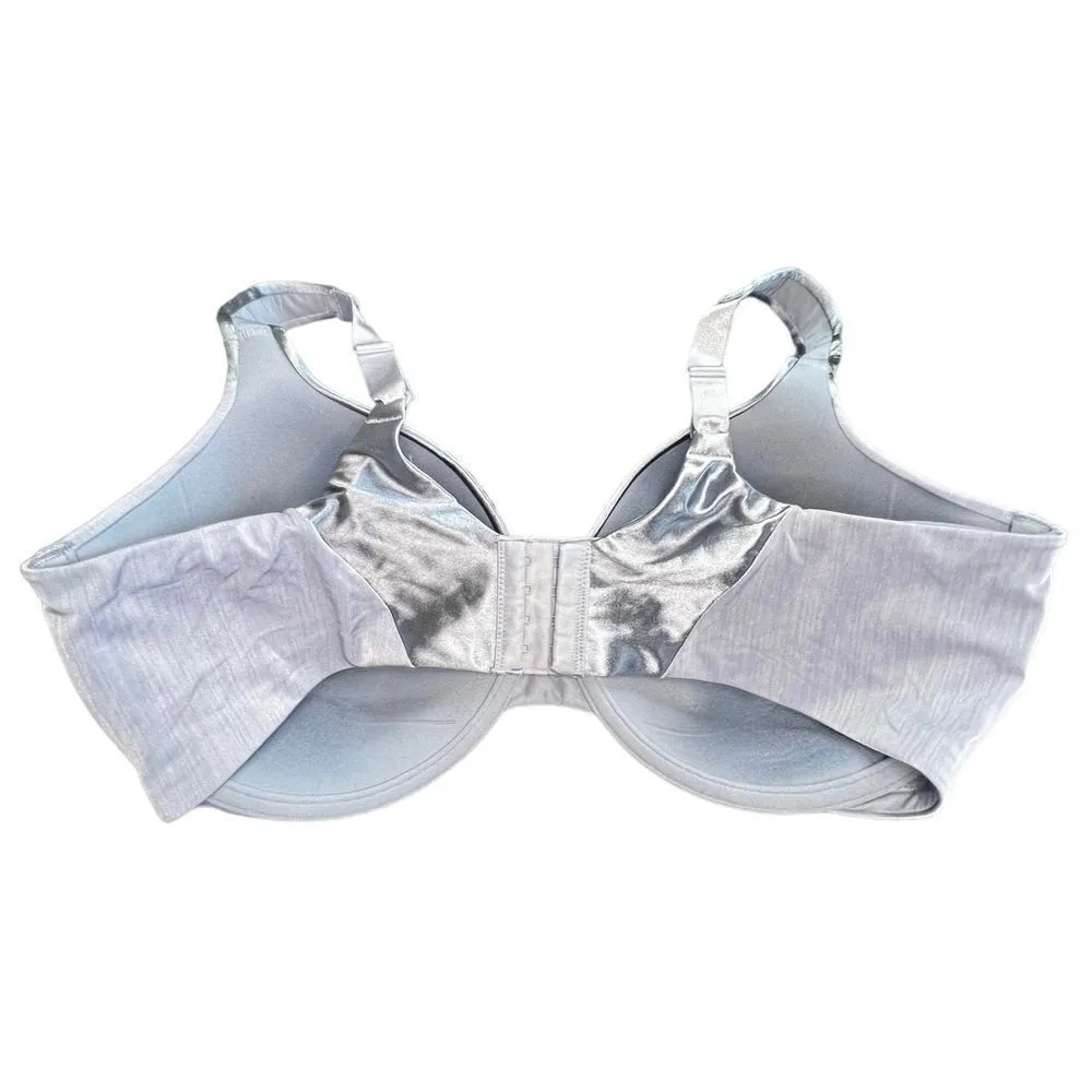 Vanity Fair Light Blue Padded 4 Clasp Underwire Bra - Image 3