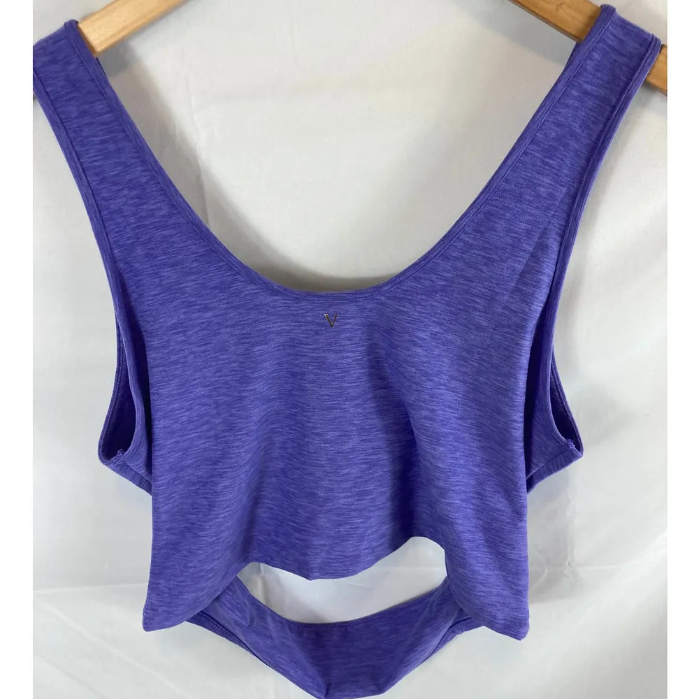 Victorias Secret Purple Cutout Crop Athletic Tank Size XL - Image 7