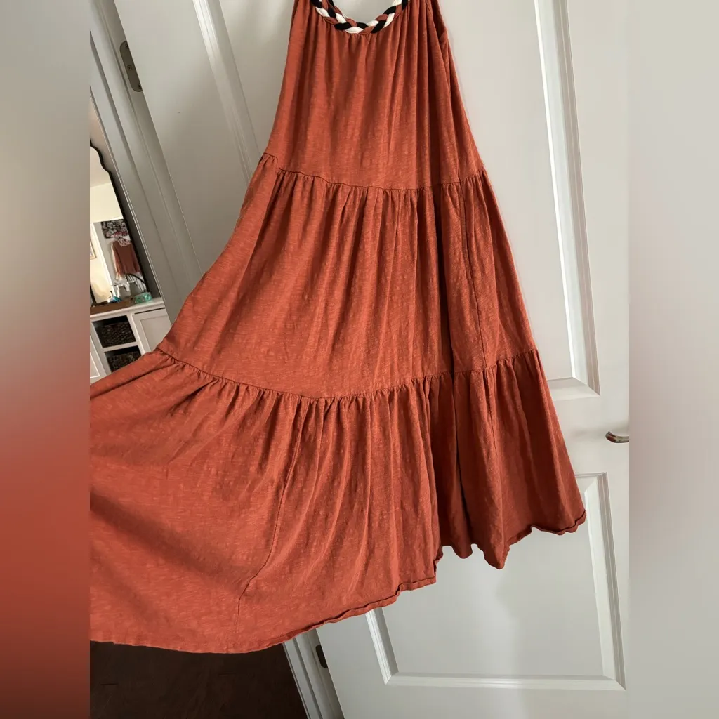 Marine Layer Andrea Knit Orange Maxi Dress - Image 4