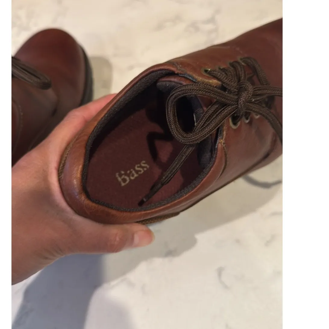 G.H. Bass Kebler leather slip resistant chunky shoes size 7.5 work casual street Brown - Image 6