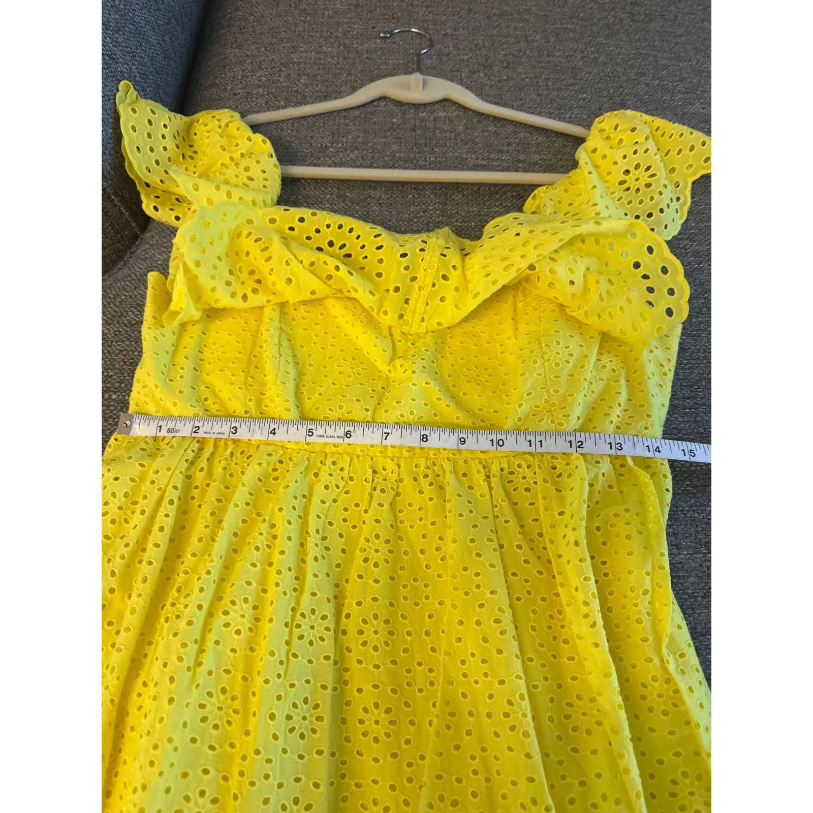 Lilly Pulitzer Asteria Eyelet Dress Ruffle‎ Sleeves Tiered Daisy dreams Size 6 - Image 4