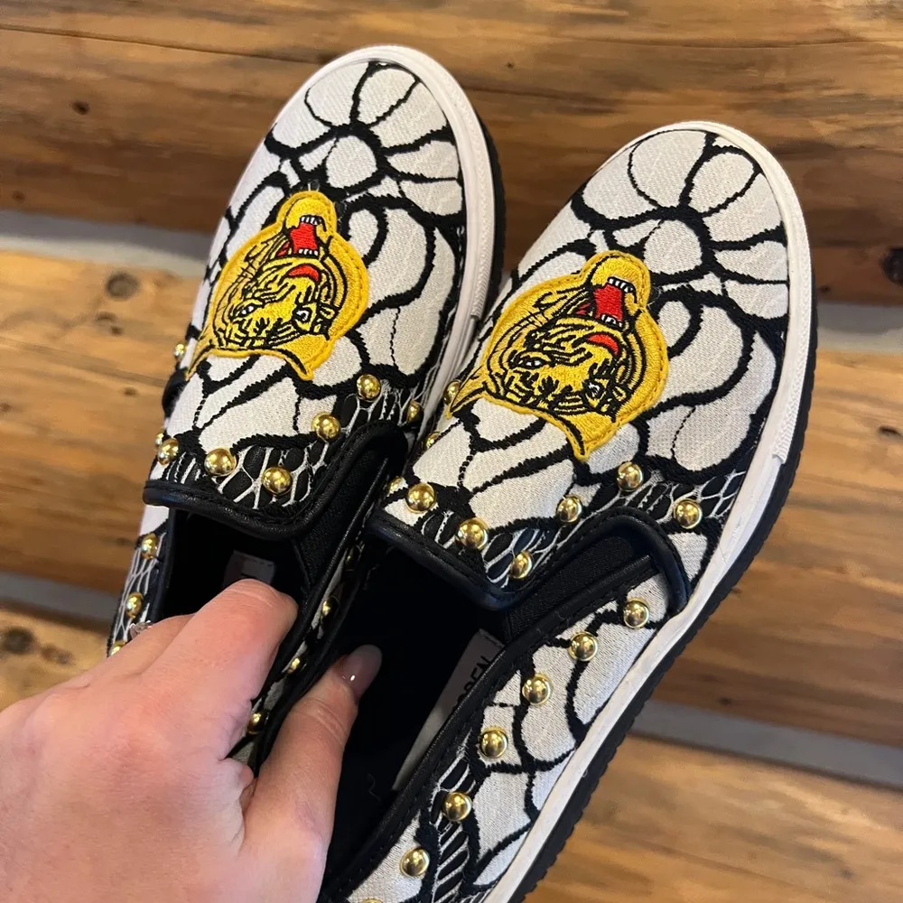 Steve Madden Tiger Patch Slip On Sneakers - Image 5