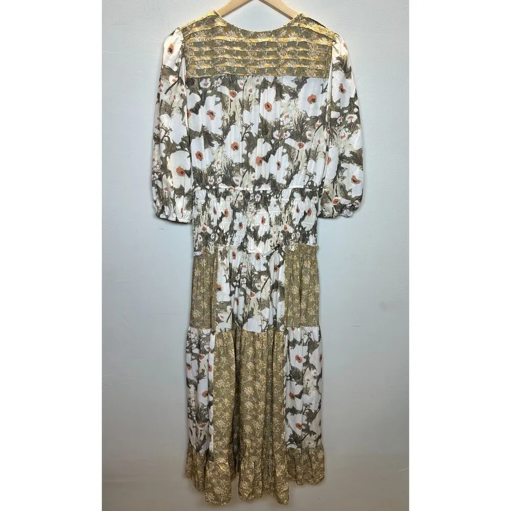 Current Air Women's 2190411 Size L Yellow Smocked Waist Blouson Dress NWT - Image 2