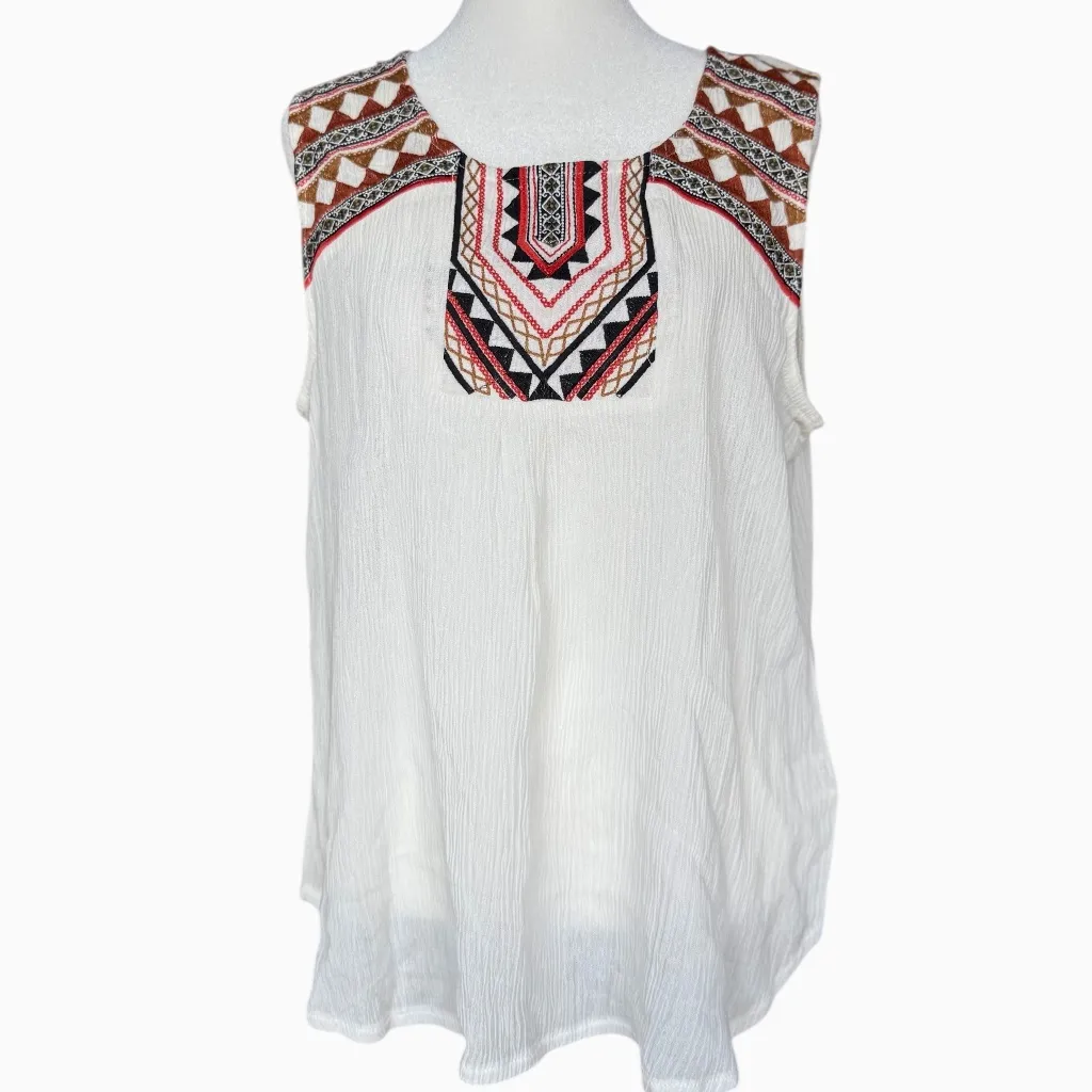 NWT‎ Alya Western Sleeveless Blouse Sz M - Image 2