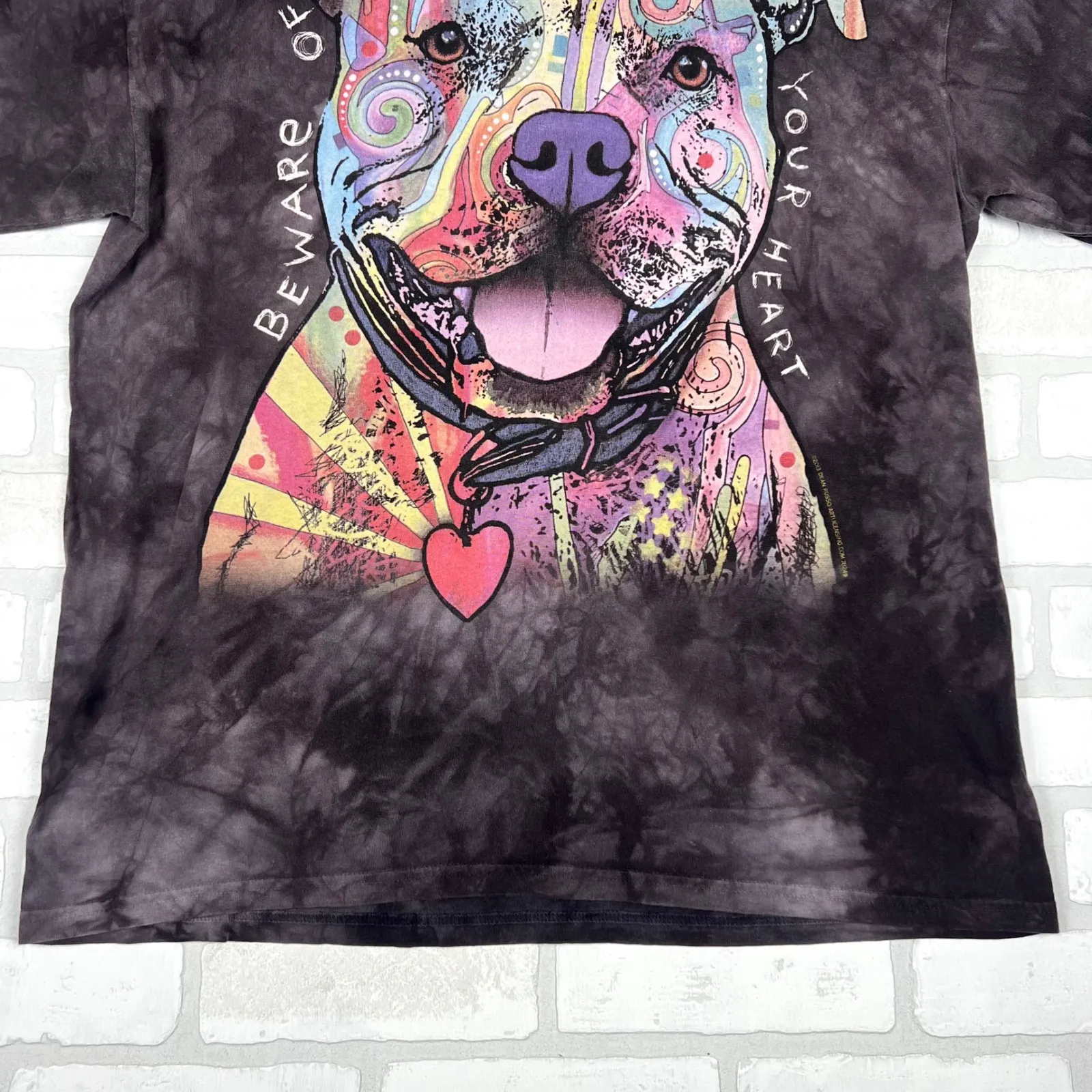 The‎ Mountain Pit Bull Tie Dye T-Shirt Colorful Dog Graphic XL - Image 2