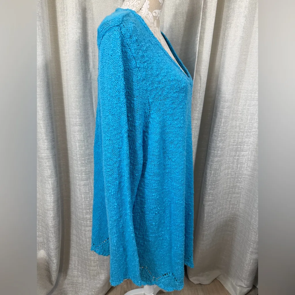 Denim 24/7 Women’s 3X Blue Knit V - Image 6