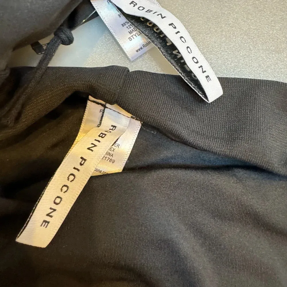 Robin Piccone Ava Knot Front Bikini Top And Ava High Waist Bottom Set Size Med - Image 6