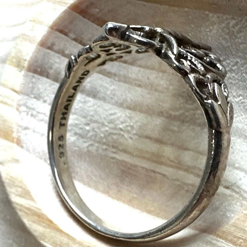 Sterling silver “fairy” motif ring - Image 9