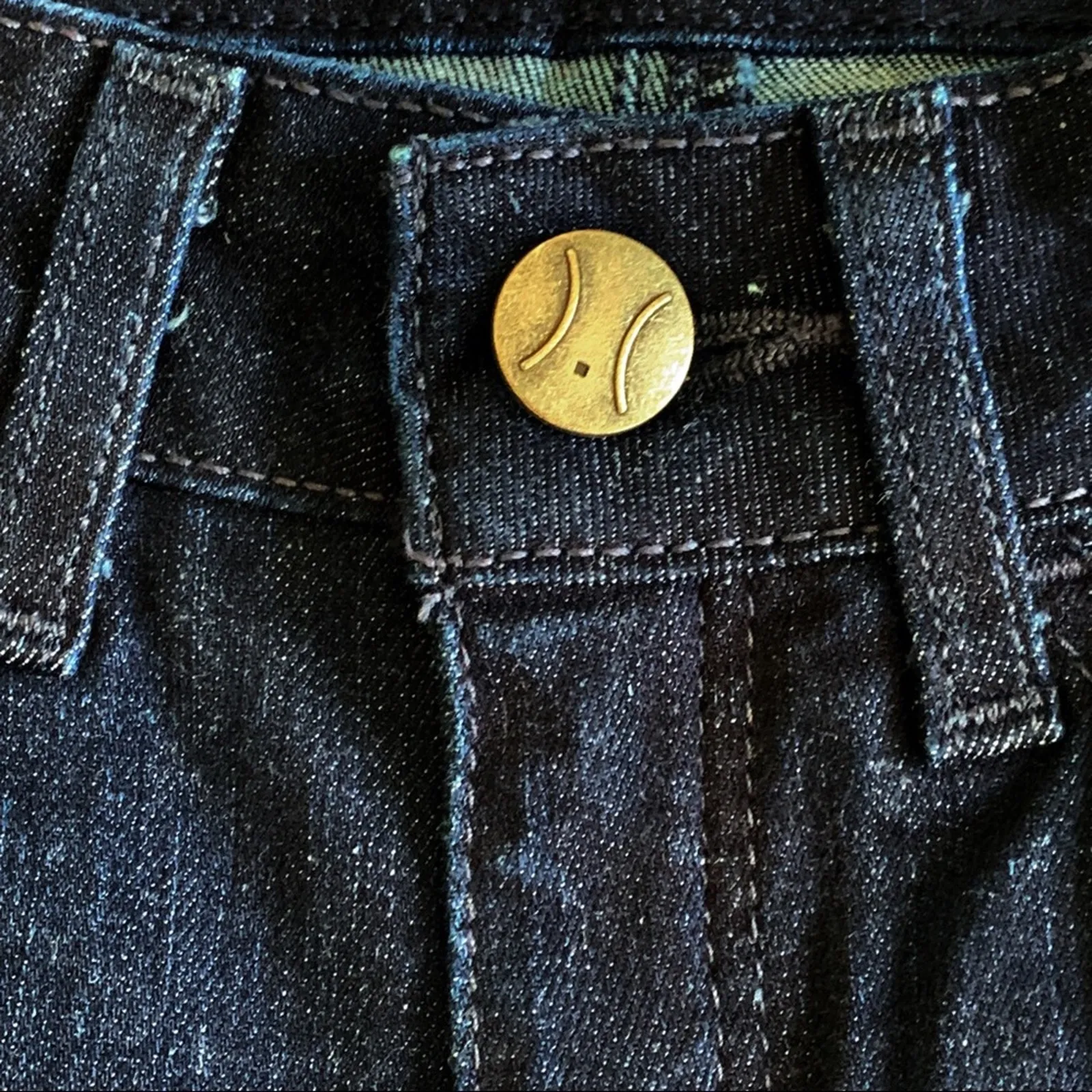 Yummie Jeans Boot Cut Jeans Slimming Dark Wash Mid Rise Slim Boot Cut Size 25 Blue - Image 8