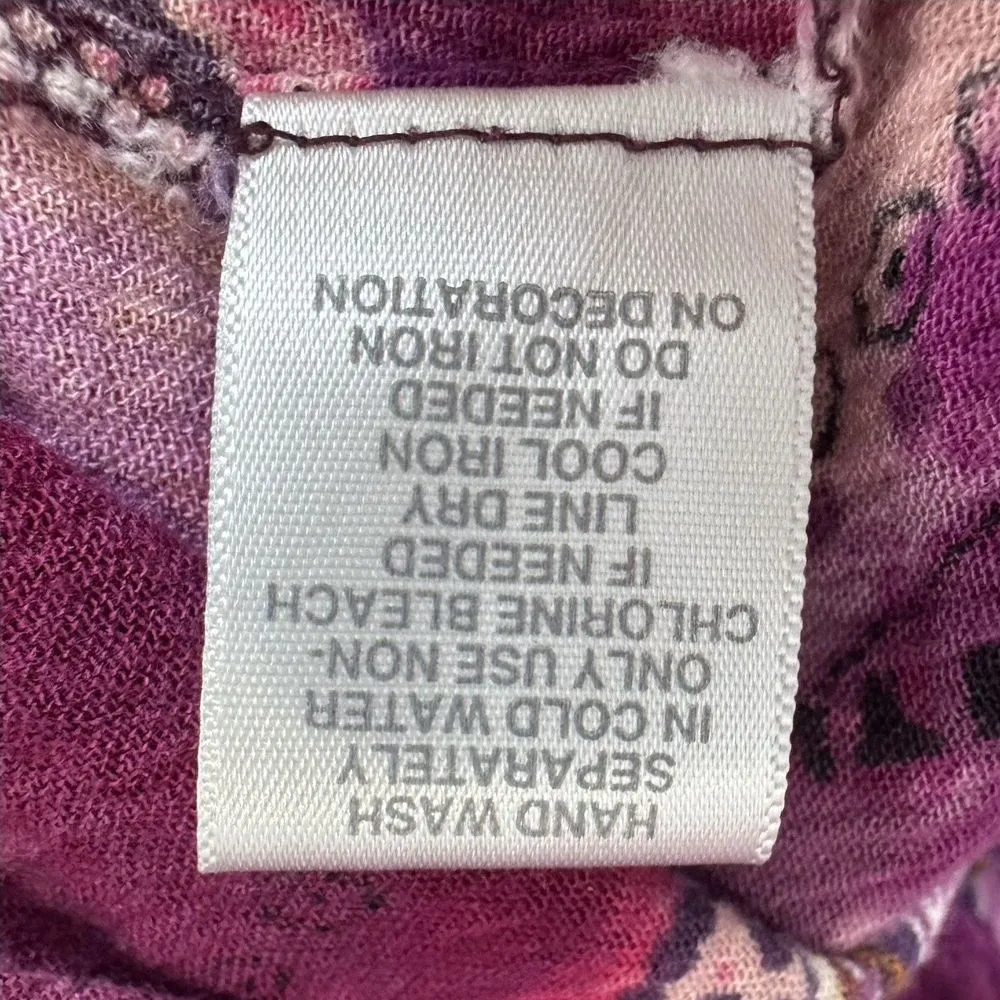 Dressbarn Tunic Top 2X Whimsical Fairy Multicolor Artsy Beaded Sequins V-Neck - Image 10