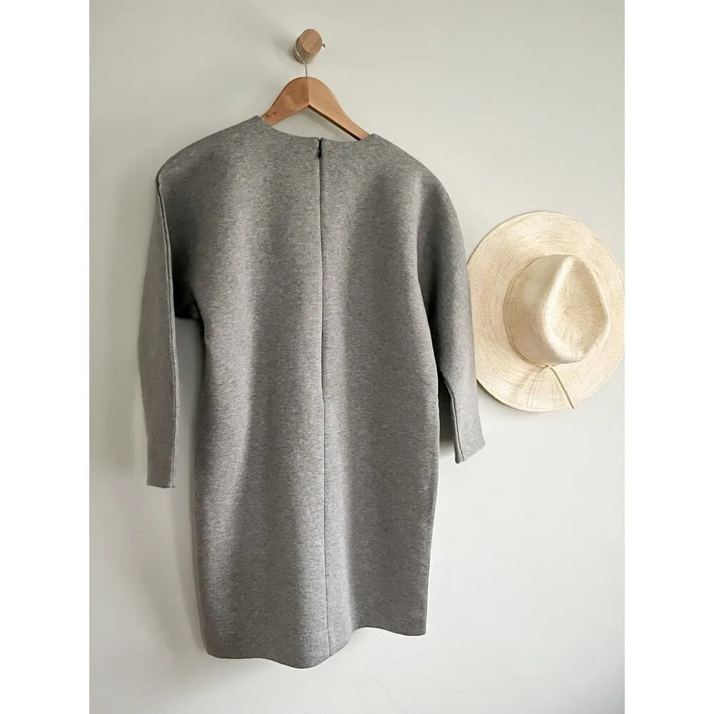Everlane | Thick Scuba Knit Relaxed Fit Tunic Dress | Gray | Sz XS | NWOT - Image 5