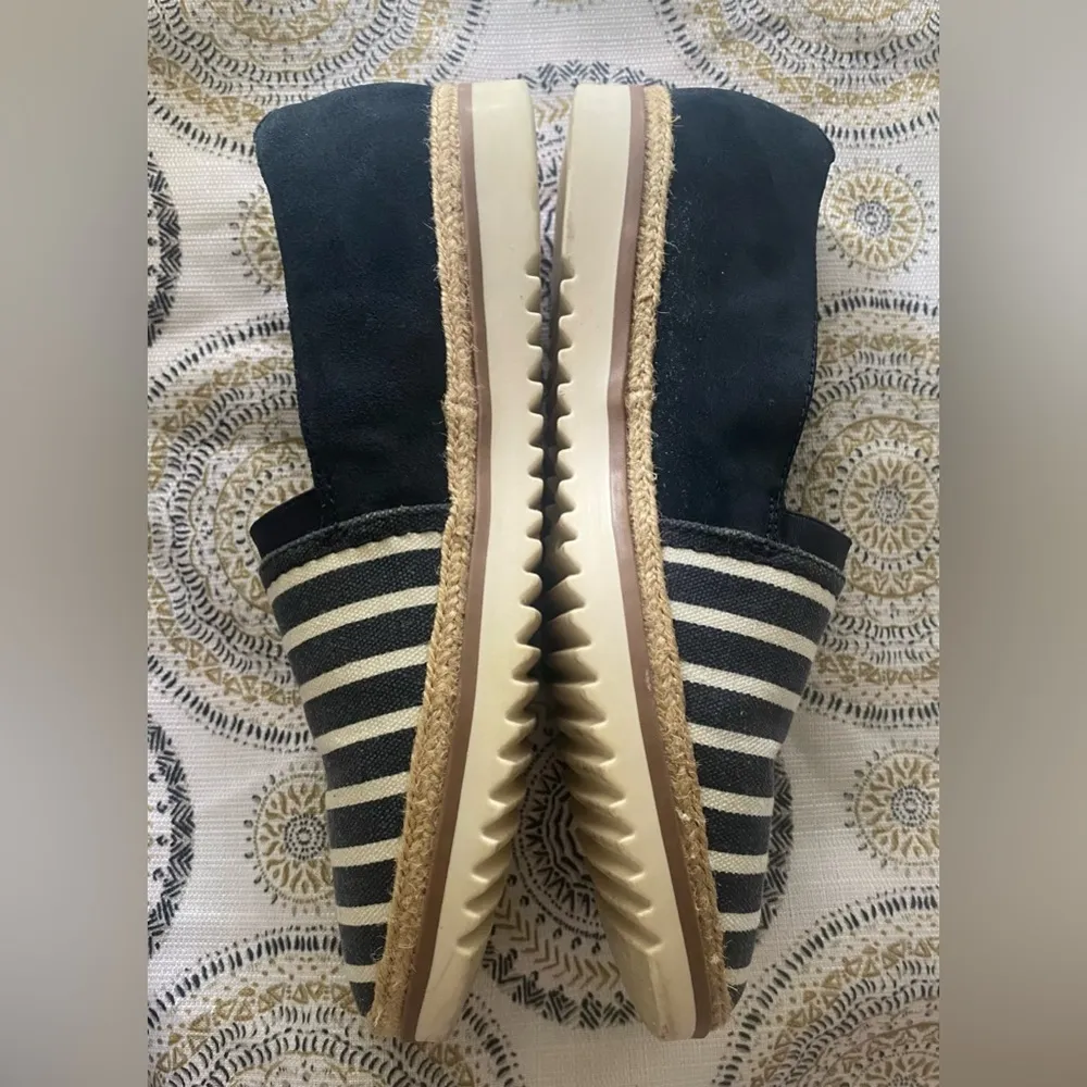 Clarks Collection Serena Paige Slip On Espadrille Suede Nautical Shoes Sz 9 - Image 9