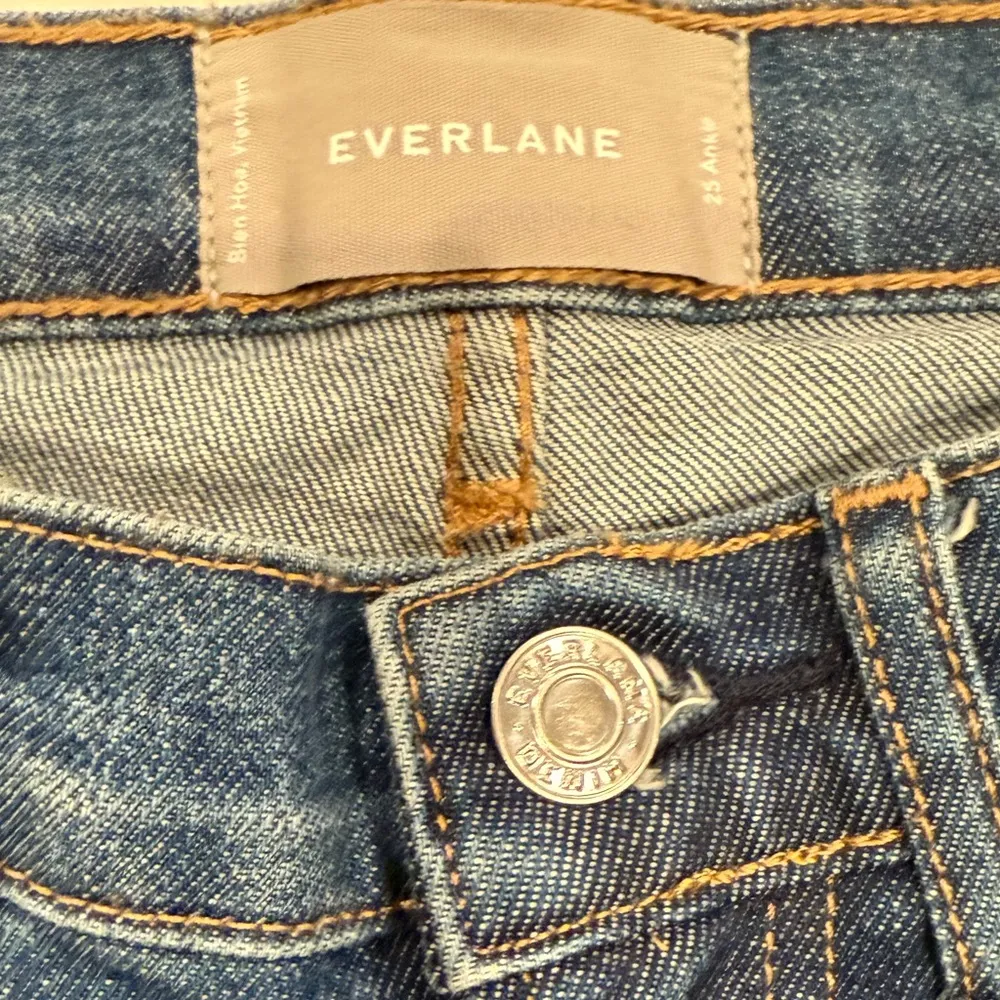 Everlane Ankle Jeans Size 25 Low Rise Medium Blue Wash - Image 5