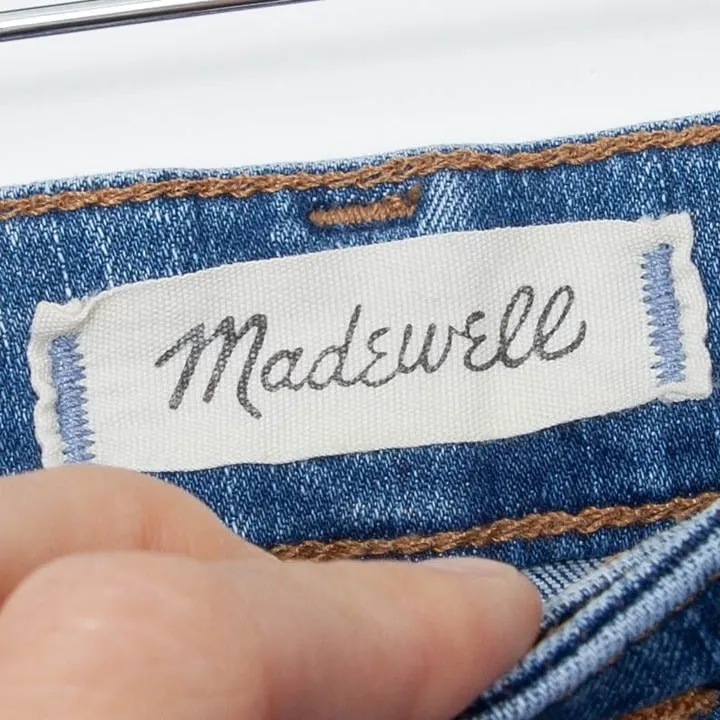 Madewell Womens Curvy High Rise Skinny Cropped Denim Jeans‎ Size 24 Boho Casual - Image 7