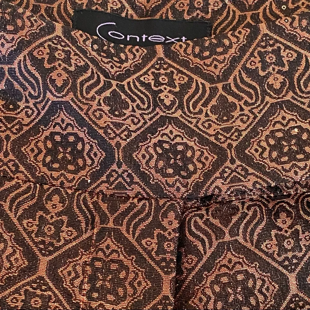 CONTEXT DRESSY SILK BLEND PANTS Black Size 2 - Image 10