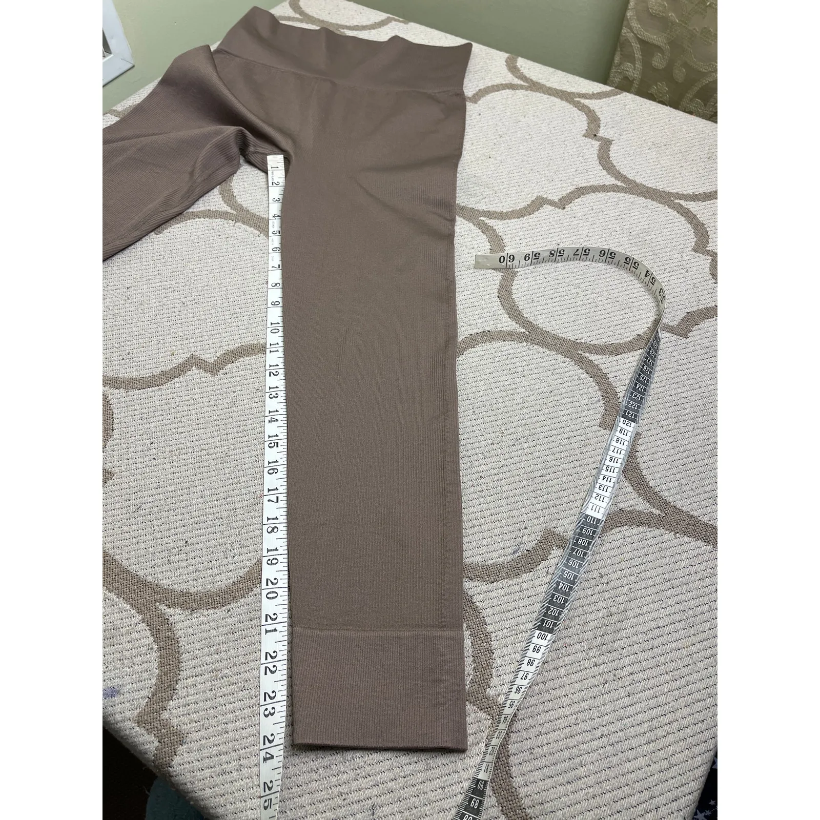 Madewell MWL Seamless 7/8 Ribbed High Waisted Leggings, size small-medium, NF342 - Image 6