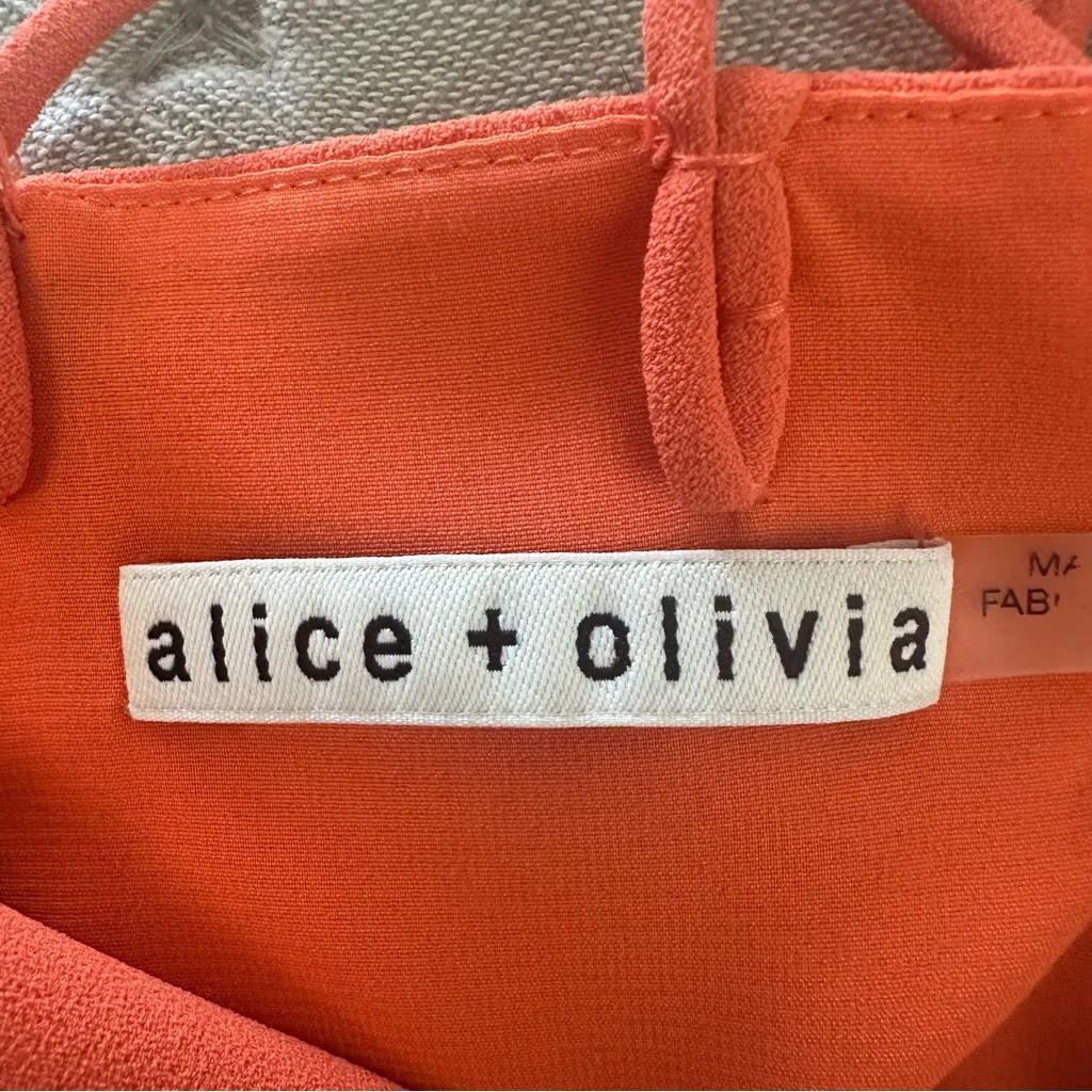 Alice & Olivia Emery Orange Romper Size 0 - Image 5