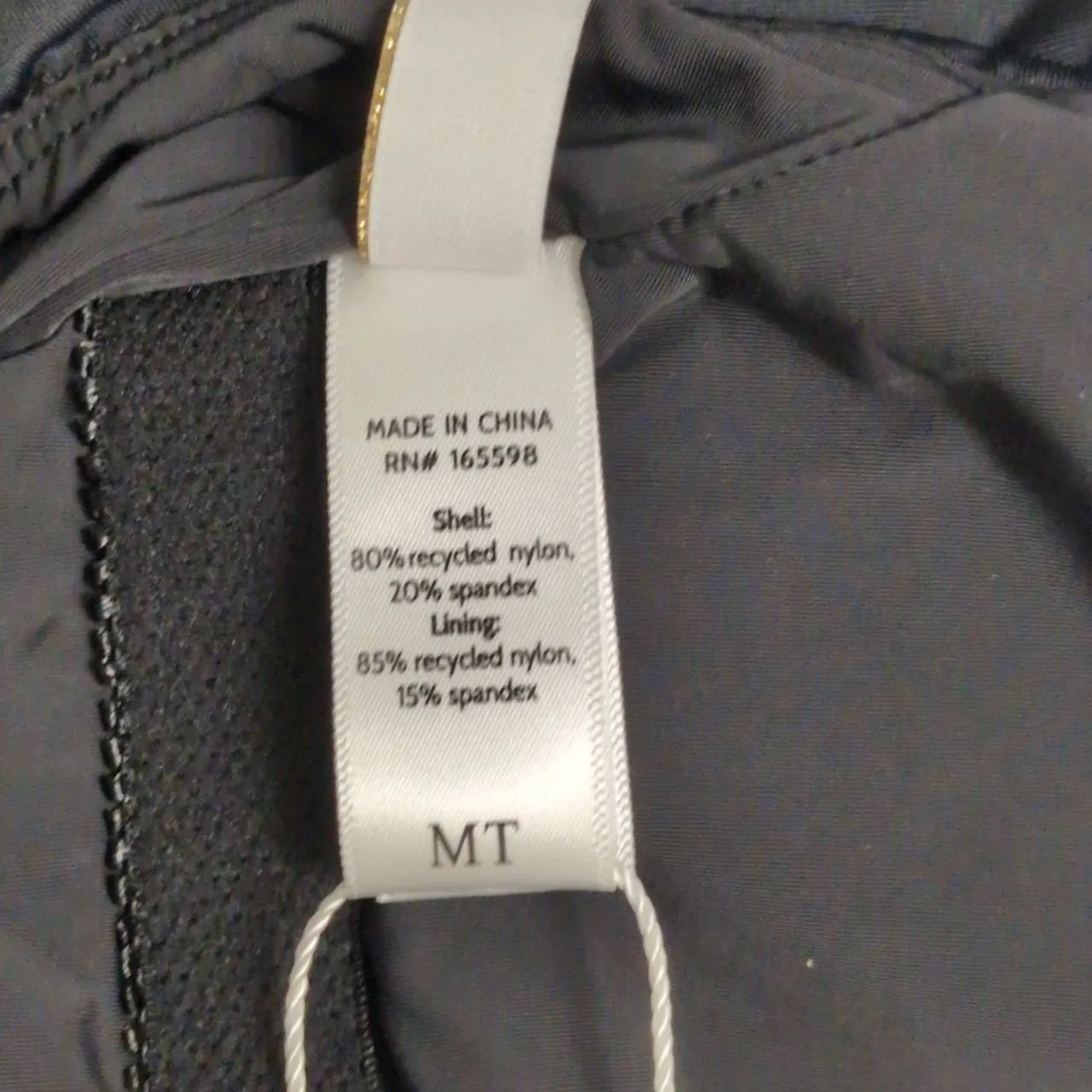 NWT Mindy X Andie Marco Black V-Neck Adjustable Straps One Piece Swimsuit MT - Image 6