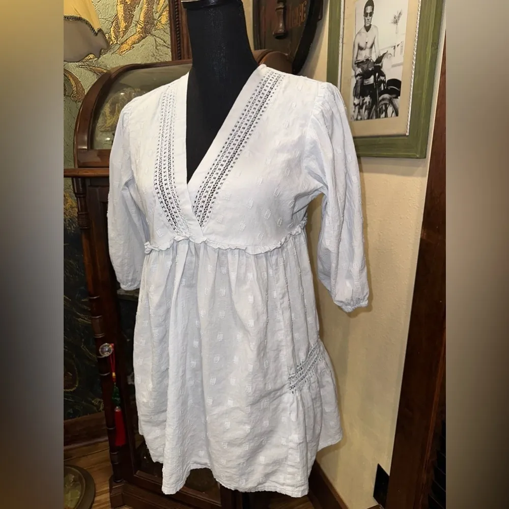 Charlie Paige Ellie Cotton Lace Baby Doll Tunic - Image 3