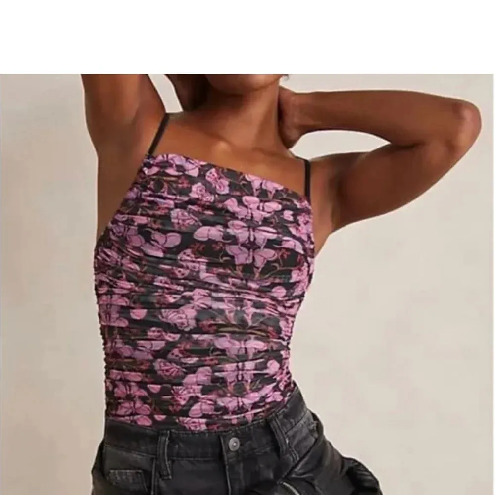 Free People Intimately free butterfly Milkshake Mesh Bodysuit size L‎ - Image 3