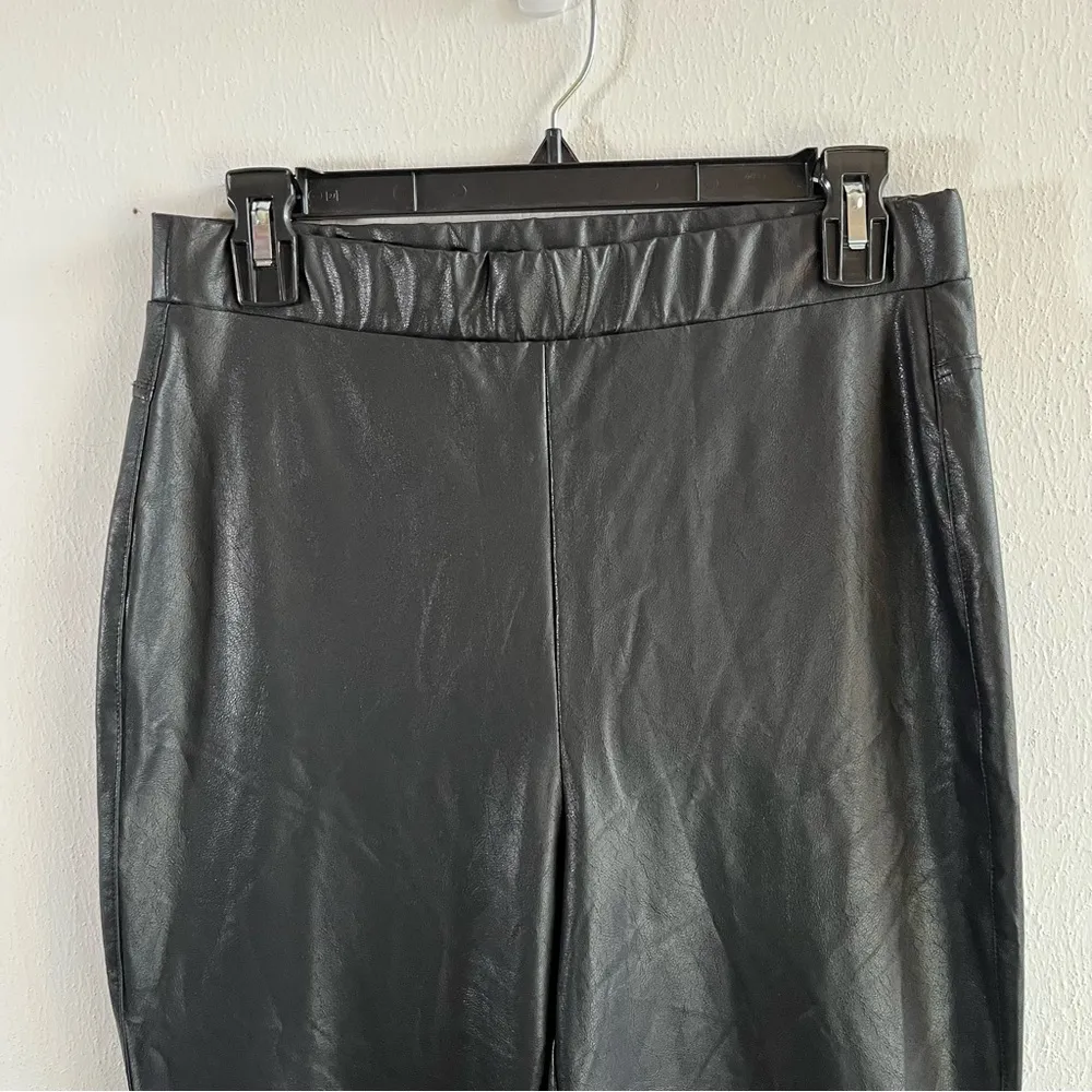 Splendid Faux Vegan Leather Leggings Downtown Leggings in Black Sz L NWT - Image 4