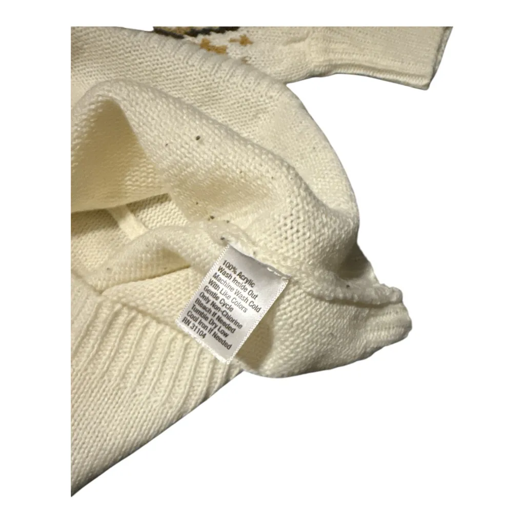 True Craft Black and White Patterned Long Sleeve Sweater Dress - Image 3