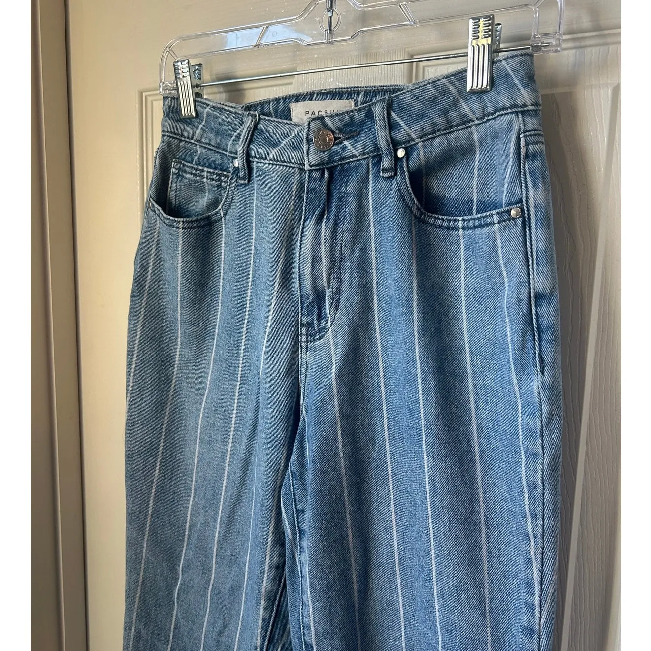 Pacsun Stripped Mom Jeans - Size 27 - Image 3
