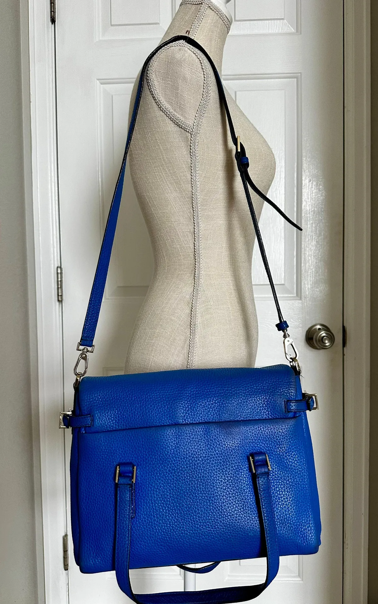 Kate Spade new york Holden Street Leslie Leather Top Handle Bag Crossbody Purse - Image 5