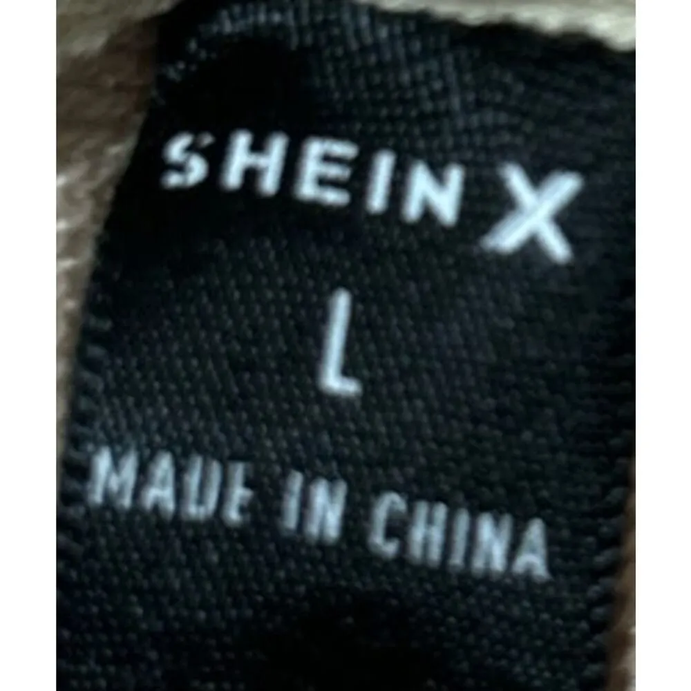 Shein X Women's Tan Meowtain‎ Cats Cropped Hoodie Size L - Image 3