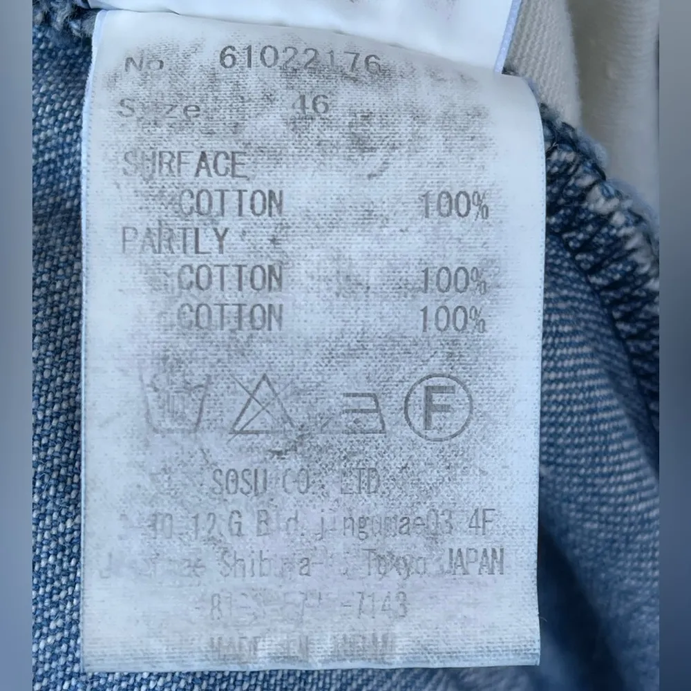 Maison Mihara Yasuhiro Denim Pants size 46/large Blue - Image 14