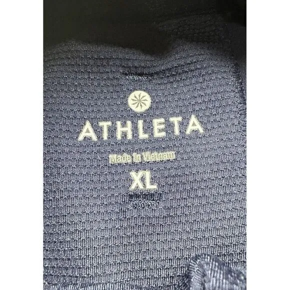 Athleta Women's Size XL  1/2 Zip Blue Pullover Athletic Jacket‎ Zip Pockets - Image 4