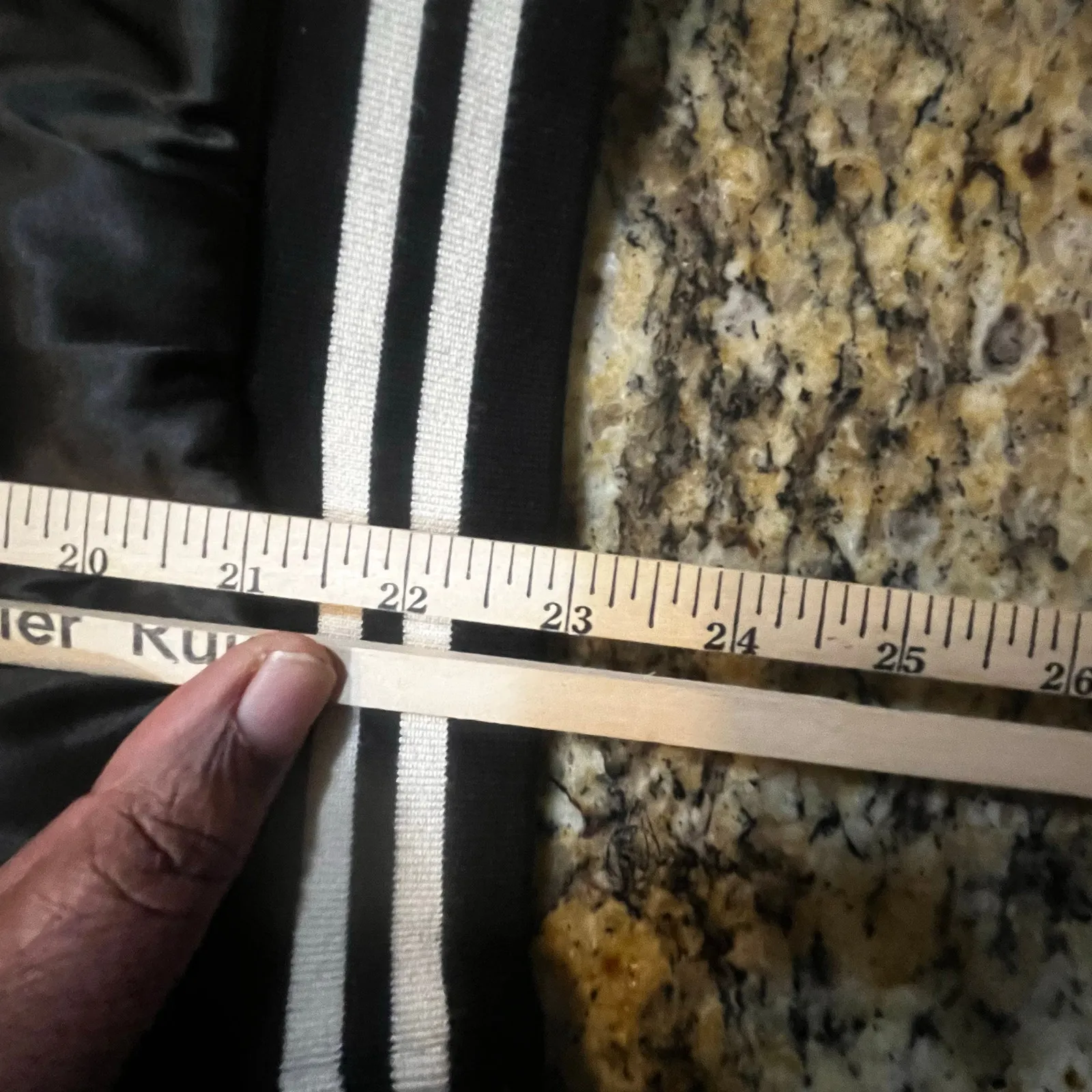 Buffbunny Collection Satin Varsity Bomber Jacket Quilted Black White Women XL - Image 6