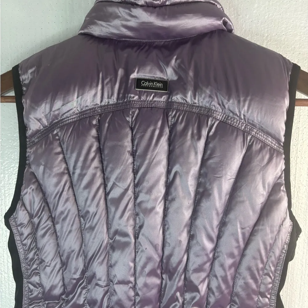 Calvin Klein S Performance Down Feathers Lavender Puffer Jacket Vest - Image 4