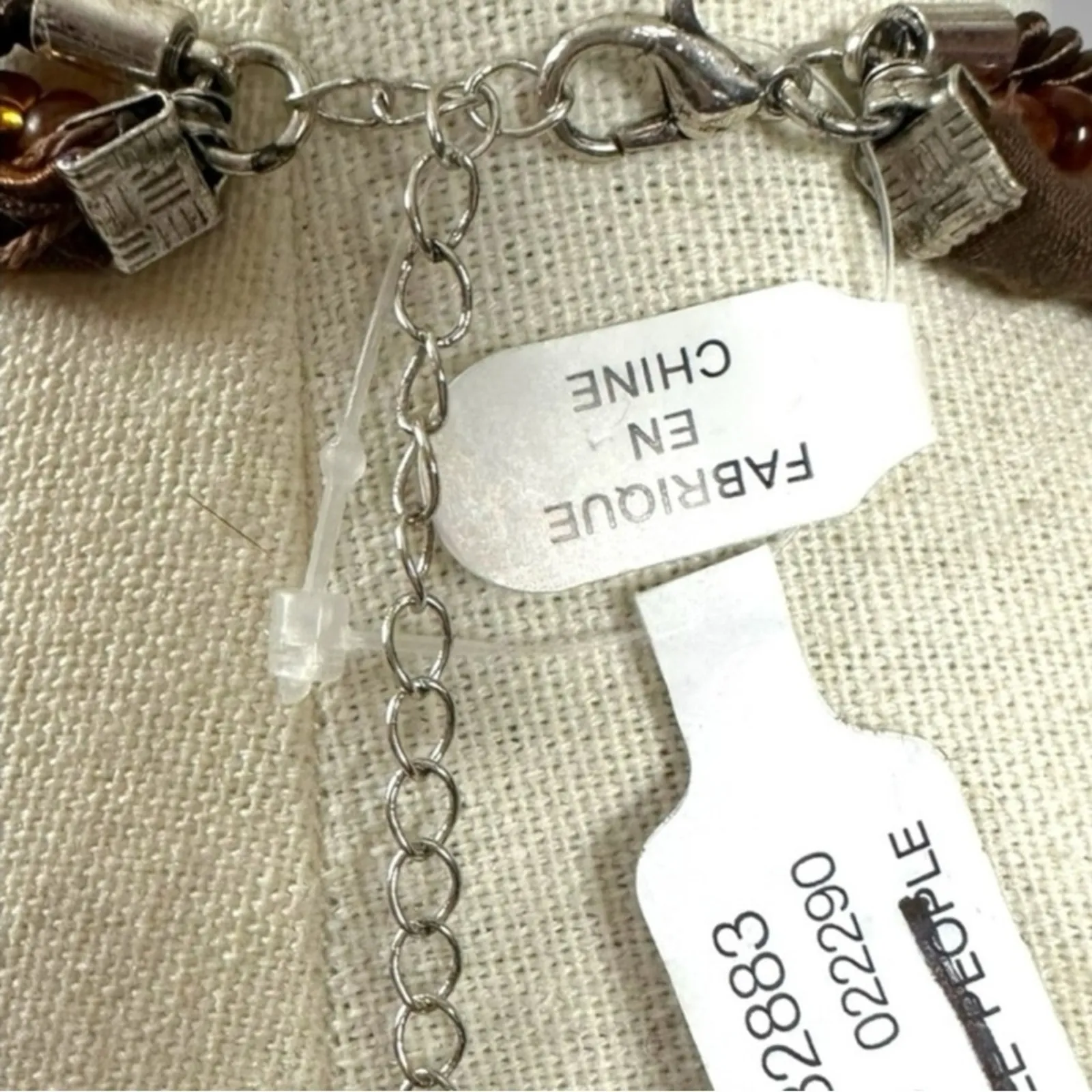 Free People Roadrunner Layered Necklace Amber Orange Brown Cross Western Boho - Image 11