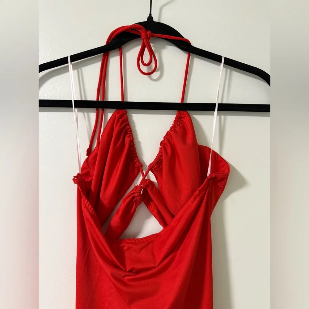 NWT Hello Molly Red Ruched Dress Size S - Image 8