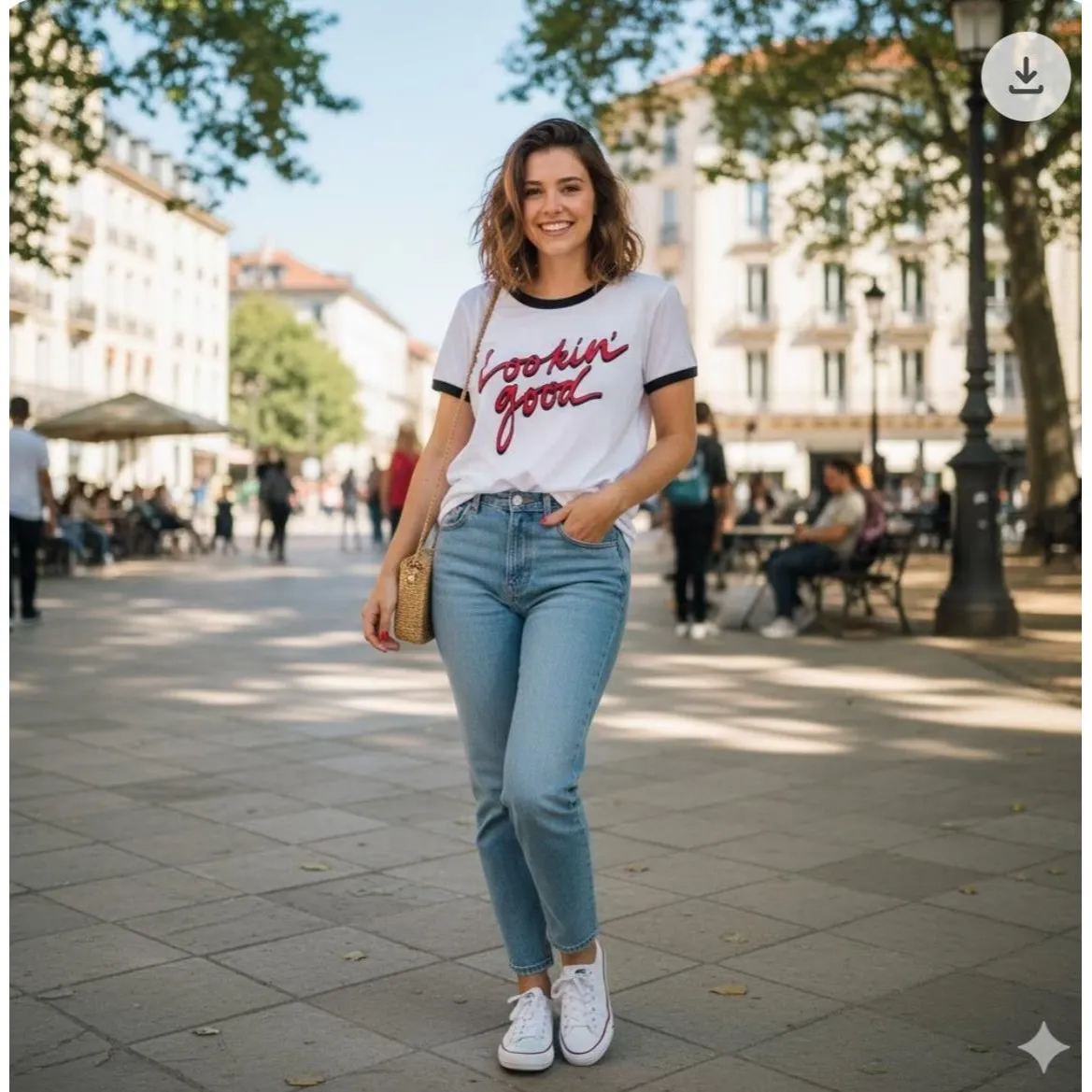 Wildfox Shirt Womens Small White Black Ringer Lookin' Good Graphic Made USA - Image 11