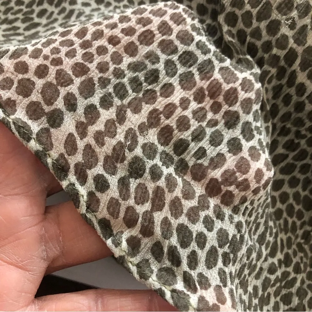 New York Silk Dot Print Smocked Waistband Ruffle Tiered Mini Skirt - Image 16