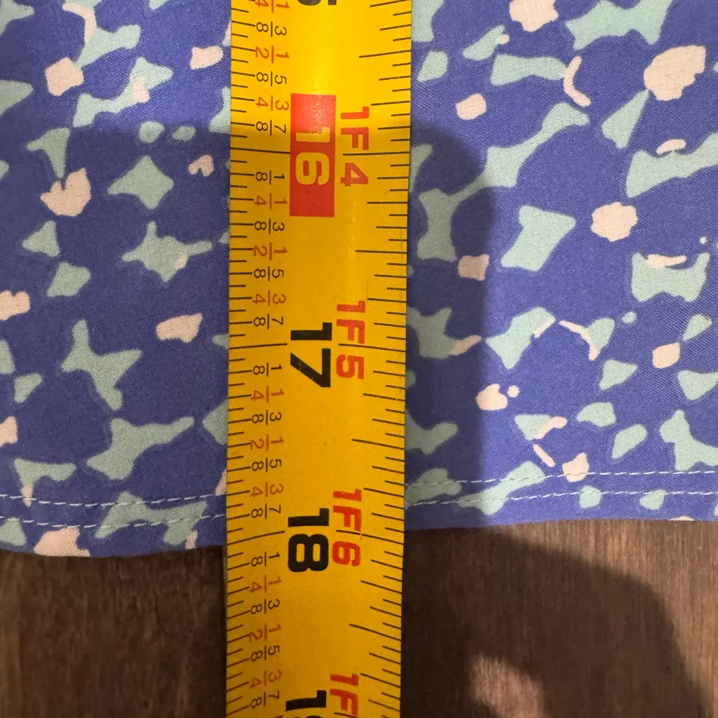 T by TALBOTS Blue and White Patterned Skirt Skort Tennis Skirt Size XL Sporty - Image 10