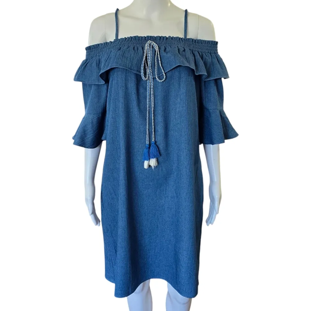 Violet Weekend Blue Chambray Off - Image 2