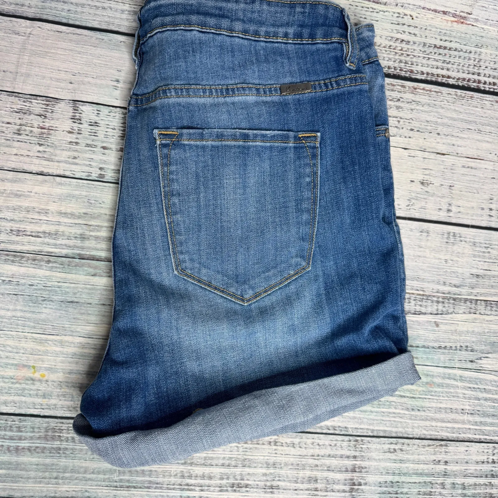 Kancan Gabriella High Rise Shorts 2X Blue - Image 4