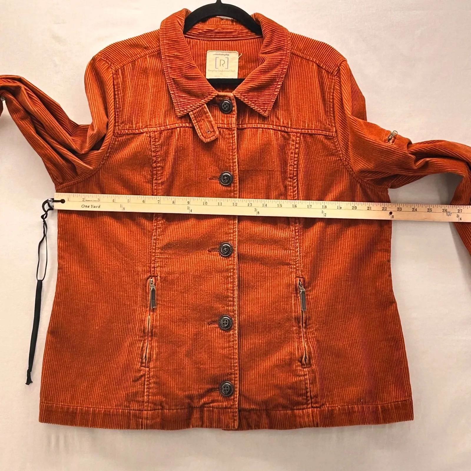 Relativity Corduroy Jacket Orange XL - Image 13