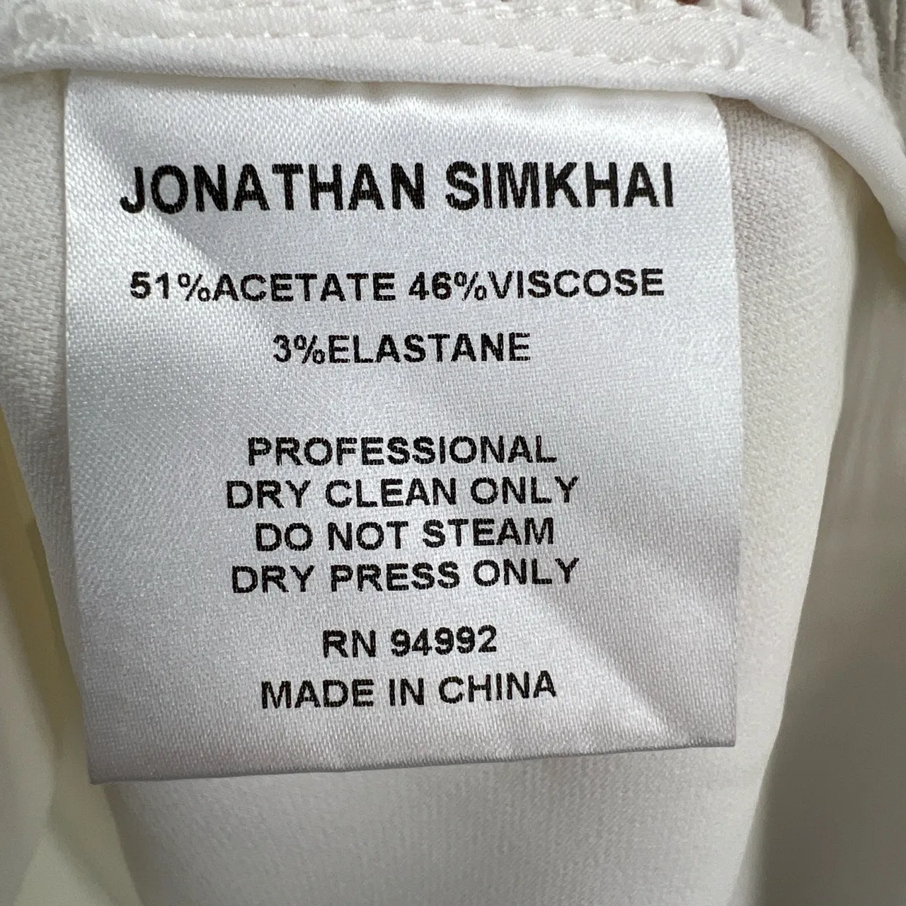 JONATHAN SIMKHAI Bell Sleeve Blouse Ivory V - Image 6