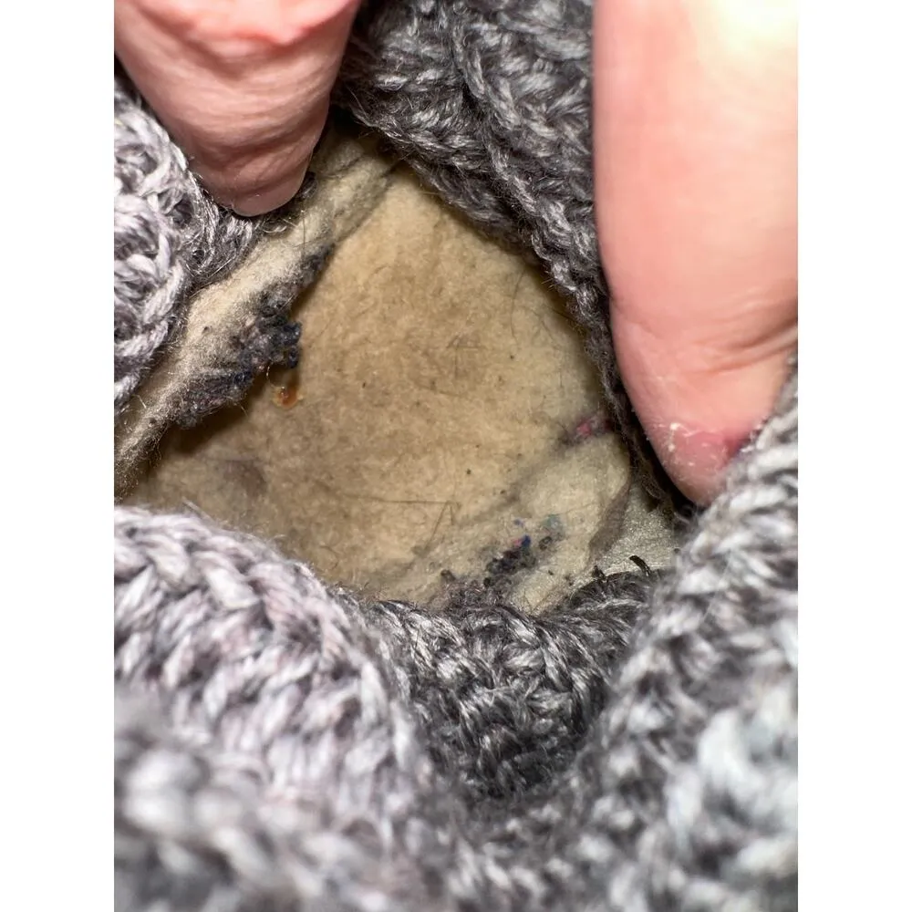 UGG : Classic Cardy Gray Winter Boot - Fold Over Gray Knit Boots - Image 10