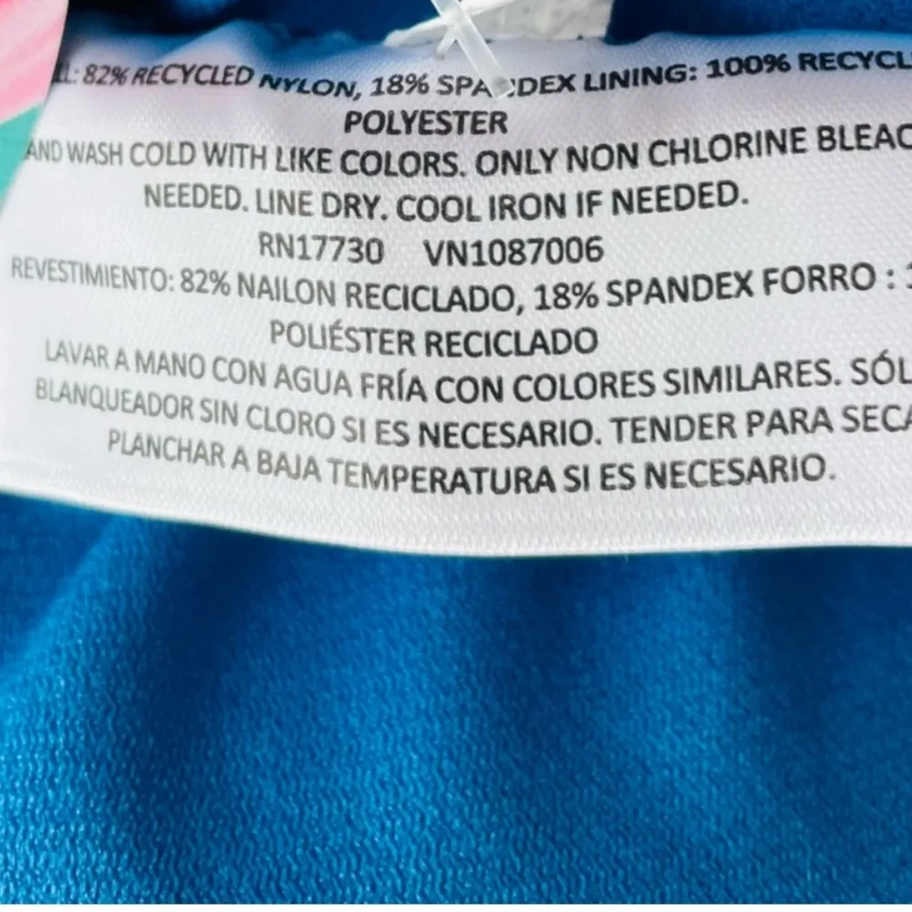 RHODE X TARGET Zinnia Floral One Piece Swimsuit Swim Size Large NWT size 1X Blue - Image 5