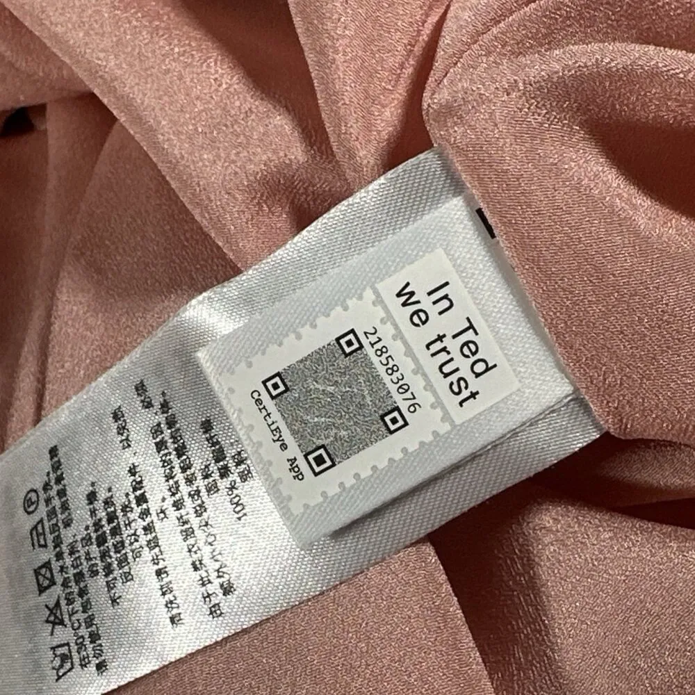 Ted Baker London Luann Ballet Shoe Pink Maxi Dress Sz 1  (US Sz 4-Small)  $260 - Image 13