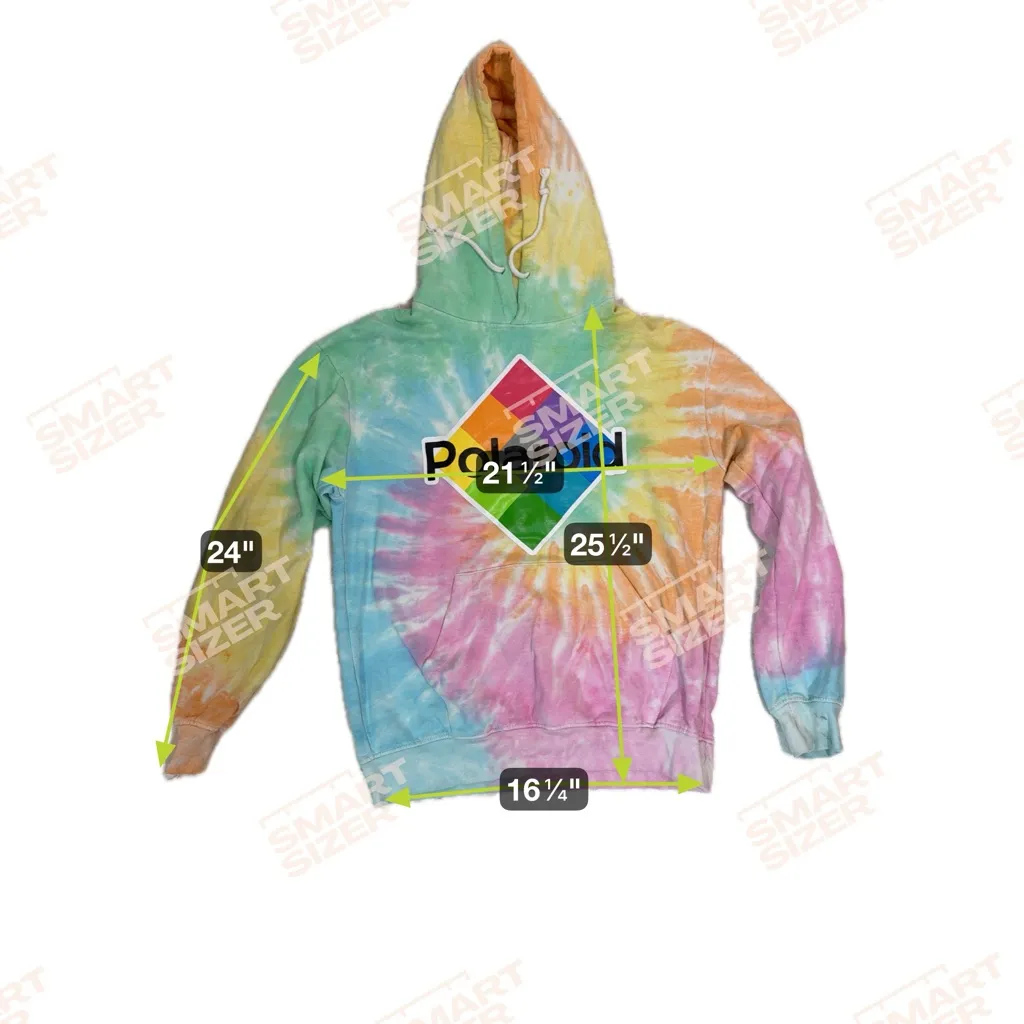 Polaroid‎ tie dye Hoodie size M - Image 6