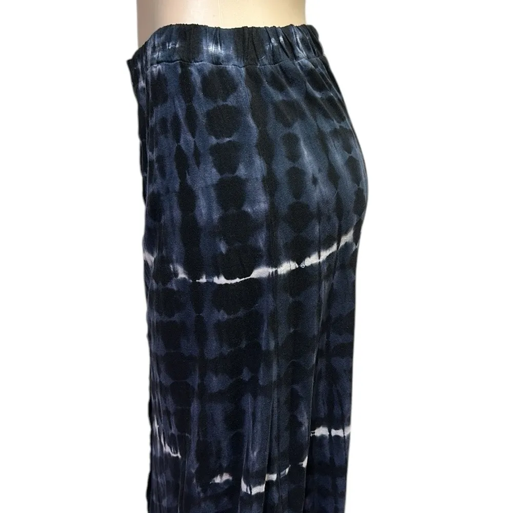 Ruff Hewn Cotton Tie Dye Full Button Front Maxi Skirt Black Blue White Womens M - Image 5